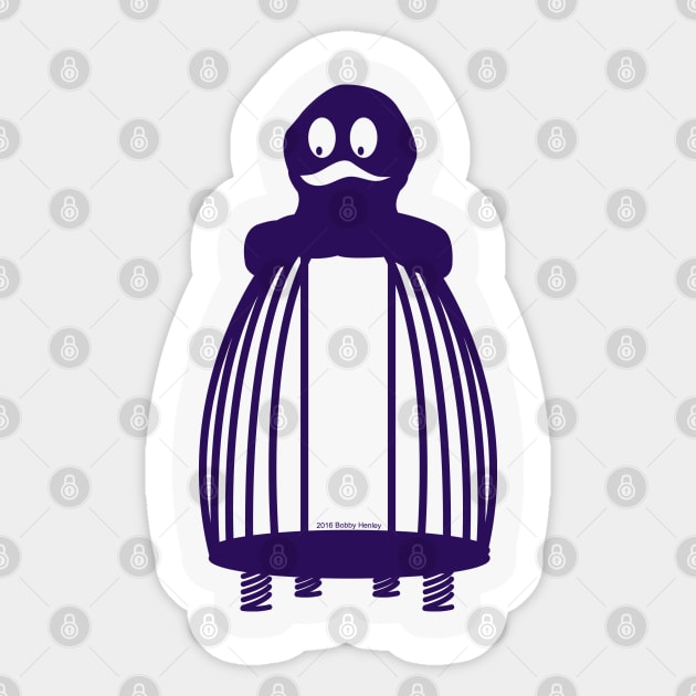 Grimace monkey bars    -  Purple Sticker by Illustratorator